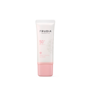 Frudia Velvet Fit Blurring Sun Primer in 40g, smooth face primer with velvety texture and sun protection, displayed in a sleek tube