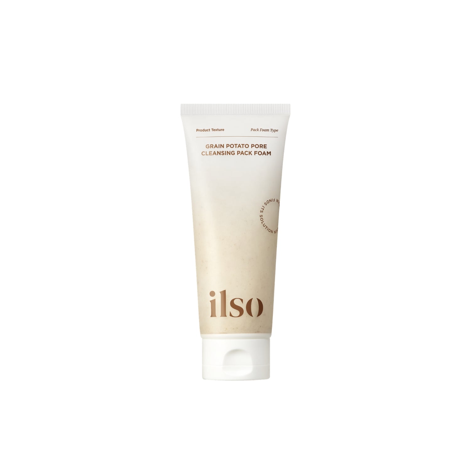 ILSO Grain Potato Pore Cleansing Foam in 150ml tube, gentle gel and foam cleanser for clear, refreshed skin.