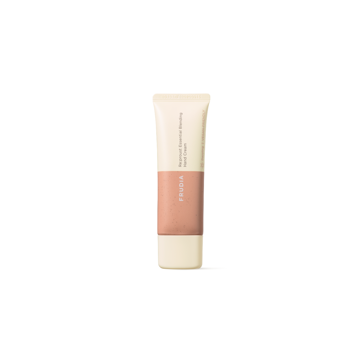 Frudia Re:proust Essential Blending Hand Cream Dazzling 50g with luxurious texture and floral packaging visible in the image.