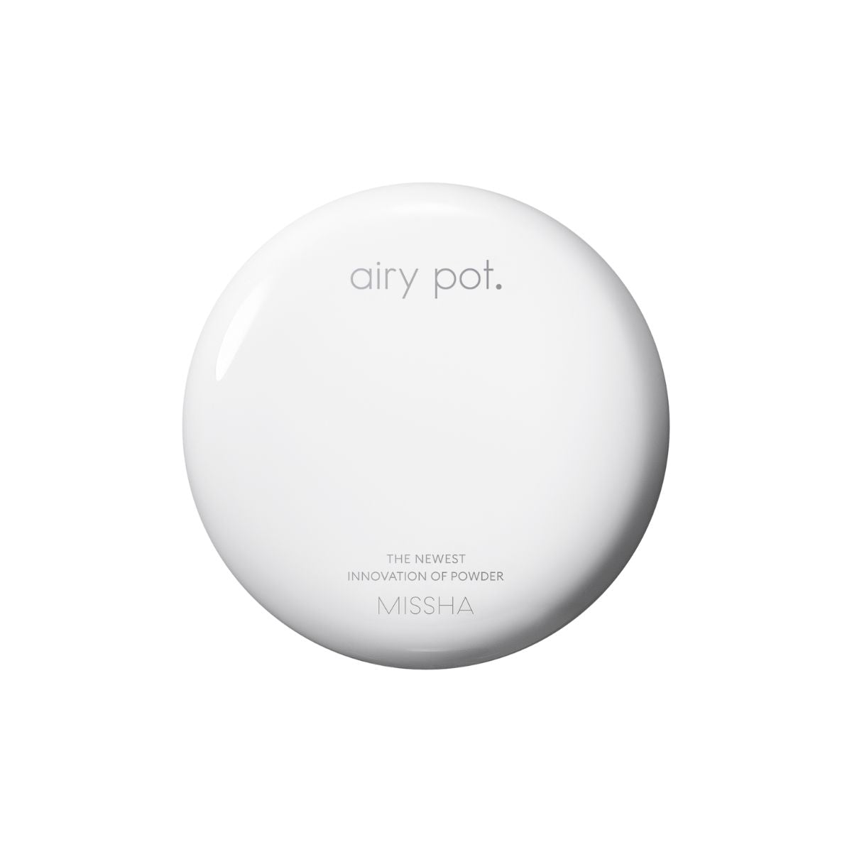 Missha Airy Pot Pressed Powder setting powder in a compact, with a smooth, matte finish, suitable for all skin types.