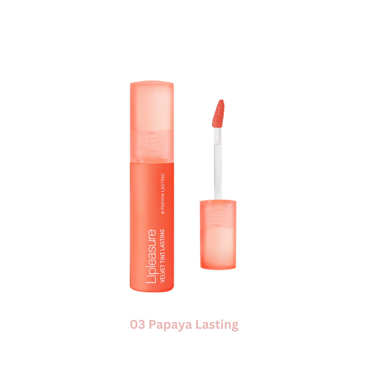 MAKEheal Lipleasure Velvet Tint Lasting lip tint applied on lips with a smooth, velvety finish for a natural, long-lasting look.