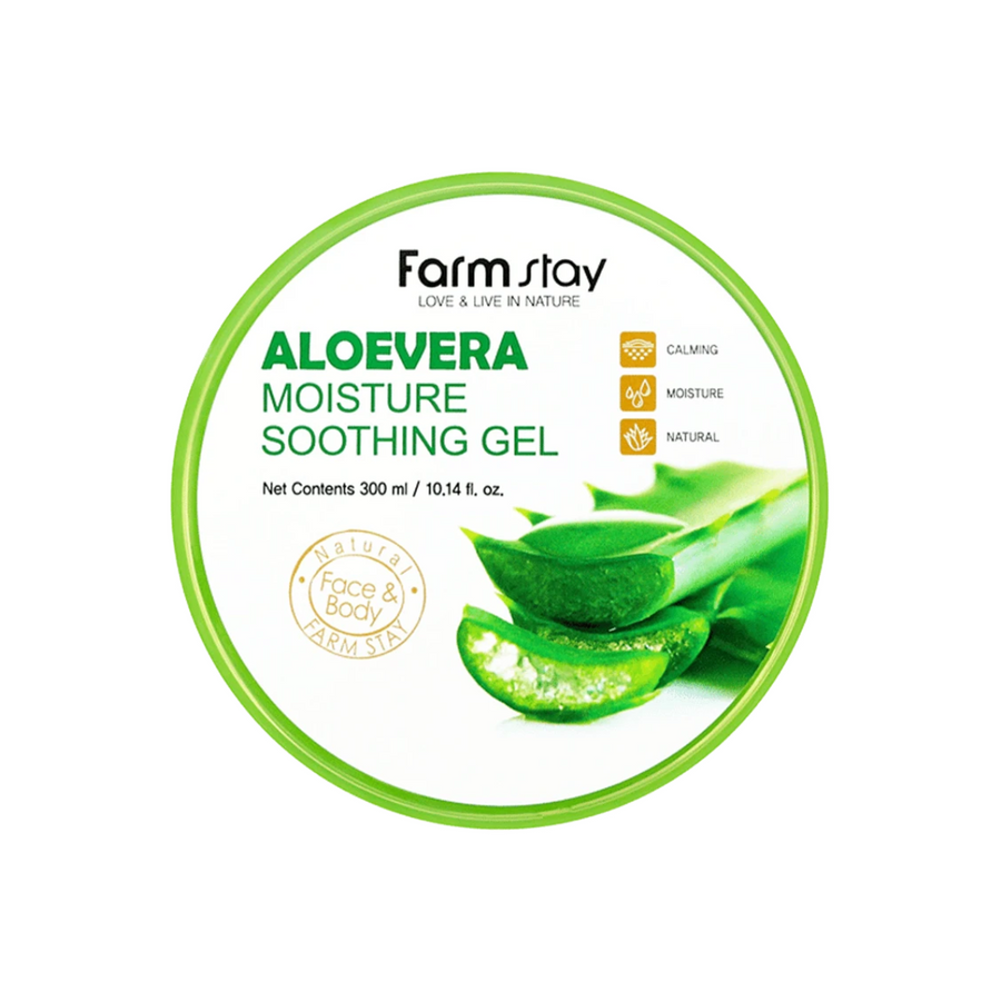 Farmstay Aloevera Moisture Soothing Gel 300ml - Shop K-Beauty in Australia