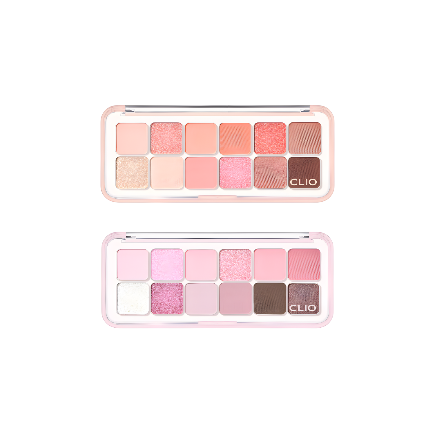 Clio Pro Eye Palette Air with vibrant fruit-inspired eyeshadow shades in colorful pans, perfect for creative eye makeup looks.