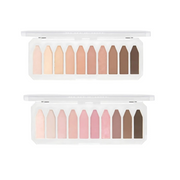 Too Cool For School Frottage Palette eyeshadow with multiple shades and textured finish, displayed in an open palette.