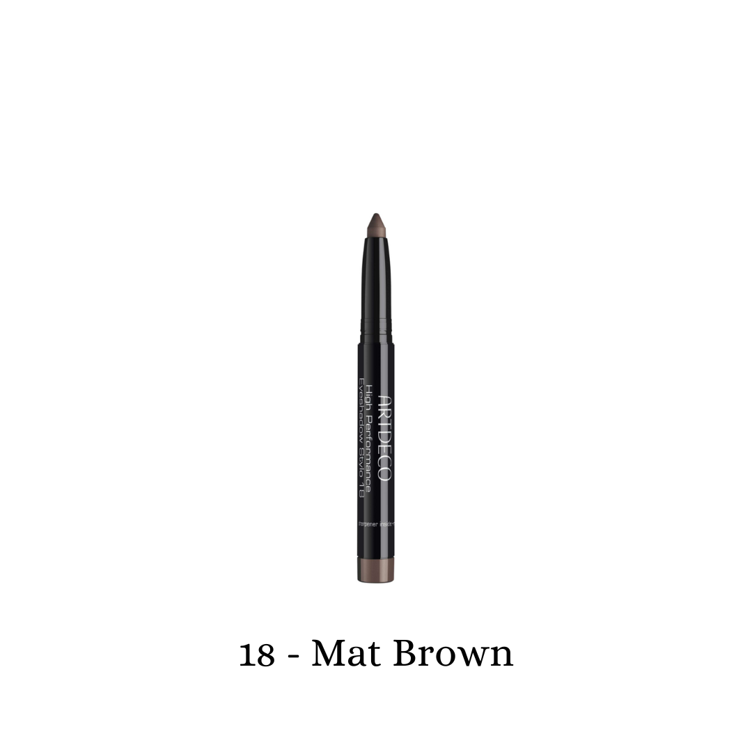 ARTDECO high performance eyeshadow stylo with sleek design, showing the creamy eyeshadow tip ready for application.