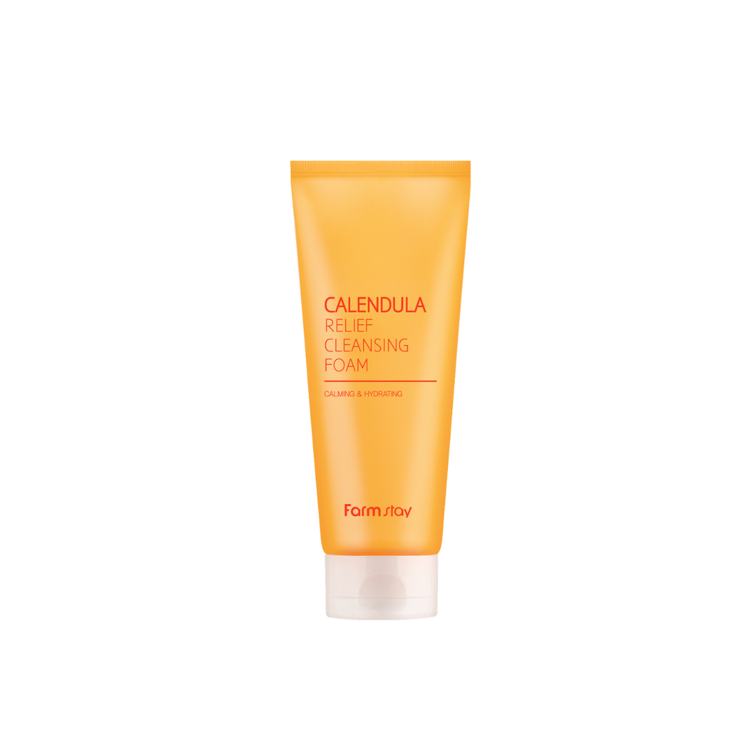 Farmstay Calendula Relief Cleansing Foam 180ml - Shop K-Beauty in Australia