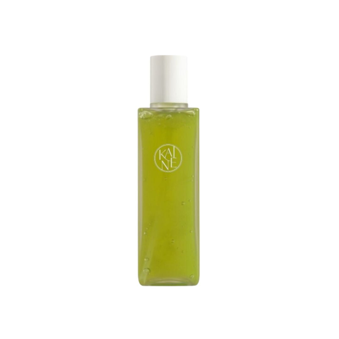 KAINE Rosemary Relief Gel Cleanser 150ml with foaming texture, showing the clear gel in a sleek pump bottle.