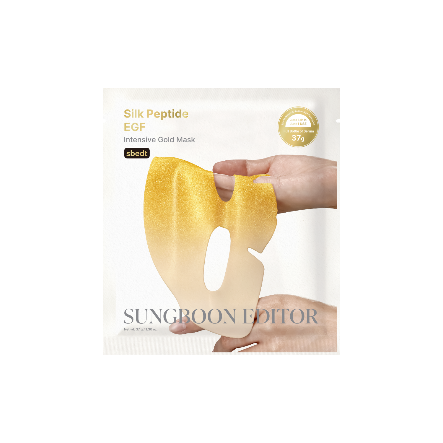 Sungboon Editor Silk Peptide EGF Intensive Gold Sheet Mask [1Pc] - Shop K-Beauty in Australia