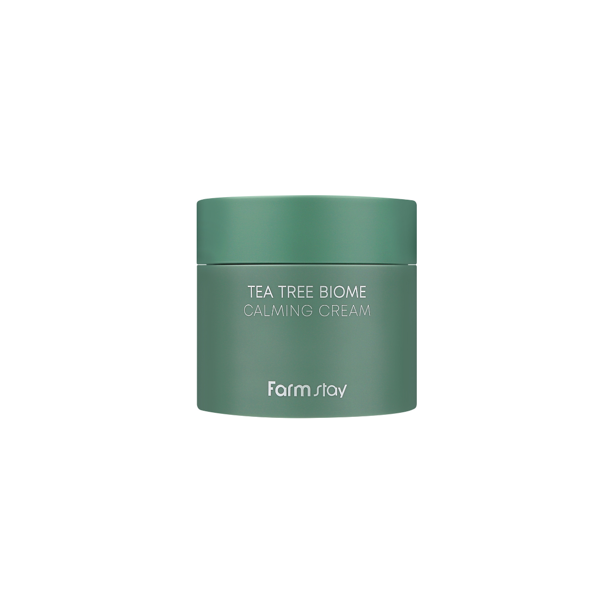 Farmstay Tea Tree Biome Calming Cream 80ml face moisturizer with soothing and hydrating formula for calming skin.