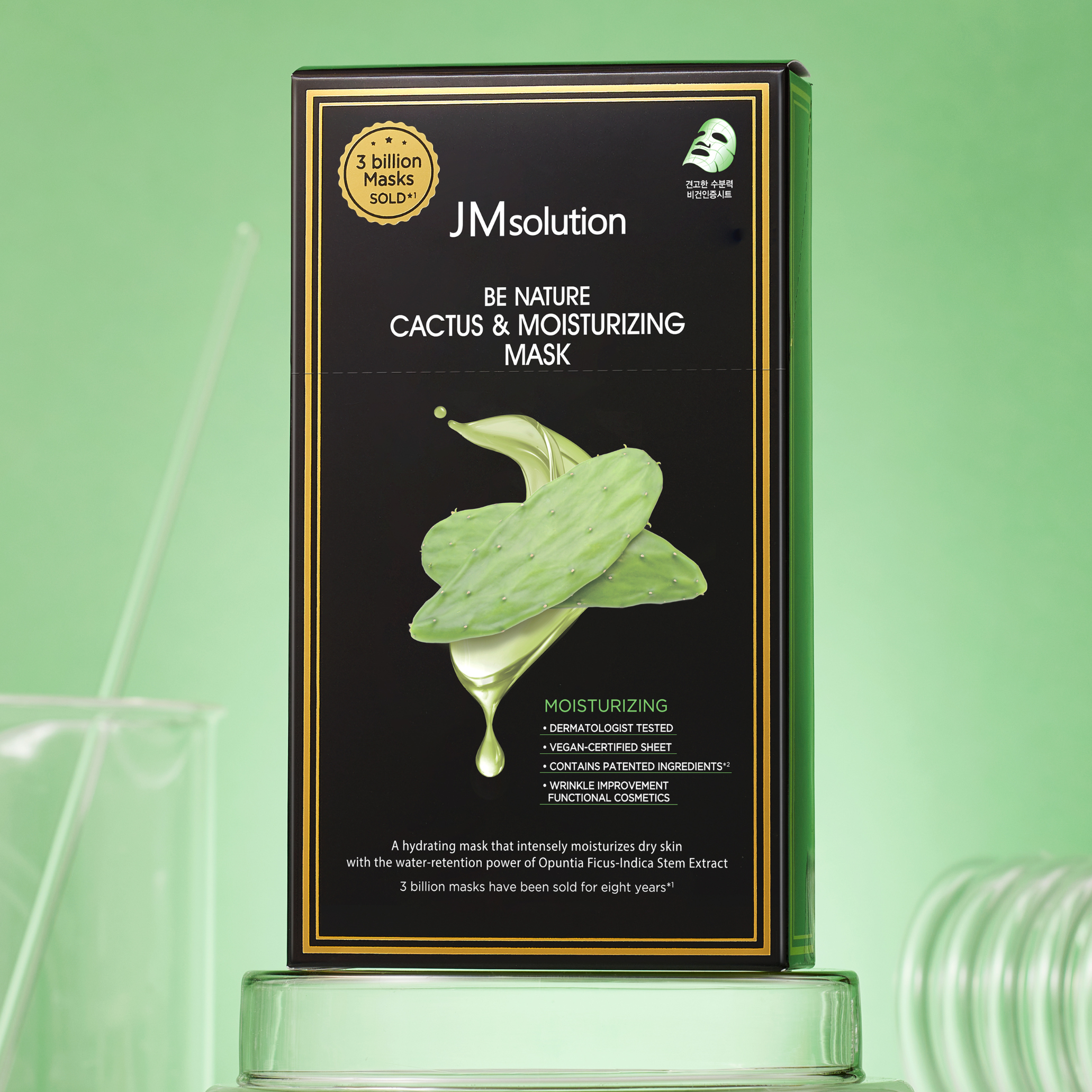 JMsolution Be Nature Cactus & Moisturizing Mask Box [10pcs] - Shop K-Beauty in Australia
