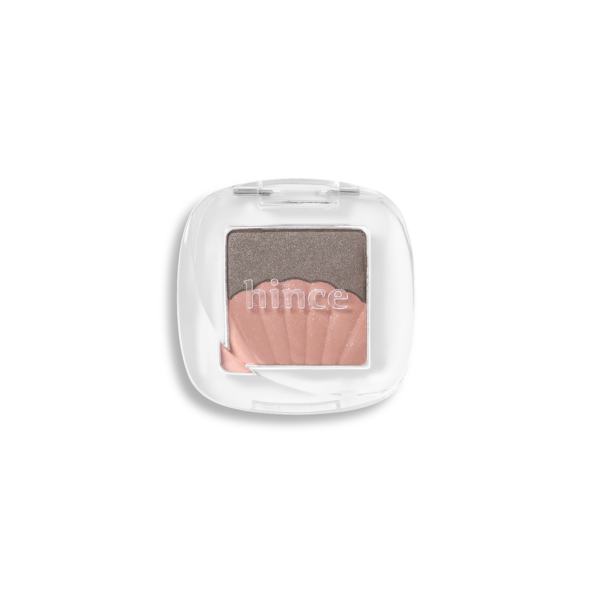 Hince Chill Voyage Edition single eyeshadow in a soft, shimmery shade, displayed in a sleek compact with the brand logo.