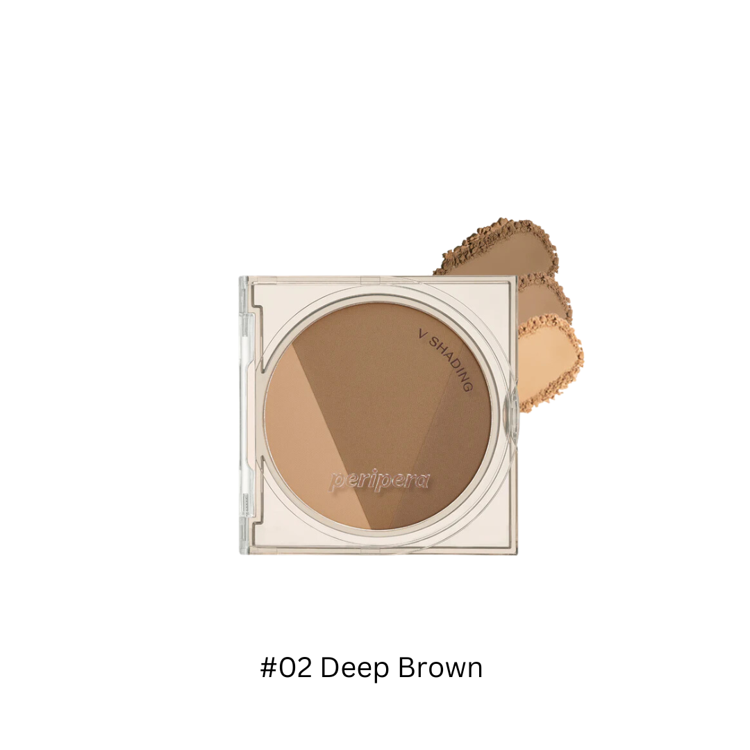 Peripera Ink V Shading contour brow pencil in shade 20, featuring a soft, blendable formula for natural-looking brows.