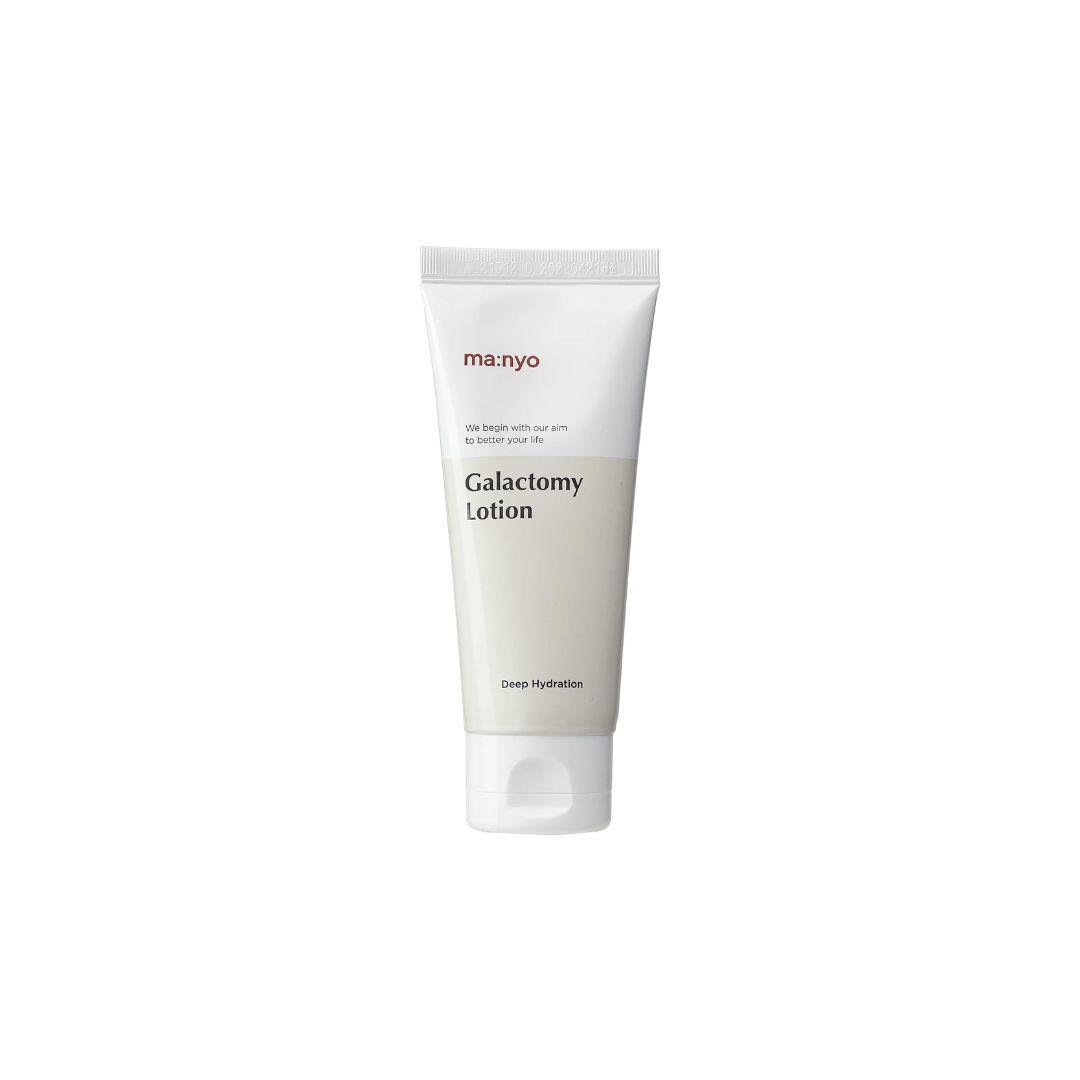 Ma:nyo Galactomy Moisture Lotion 100ml face moisturizer with lightweight, hydrating formula in a clear bottle.