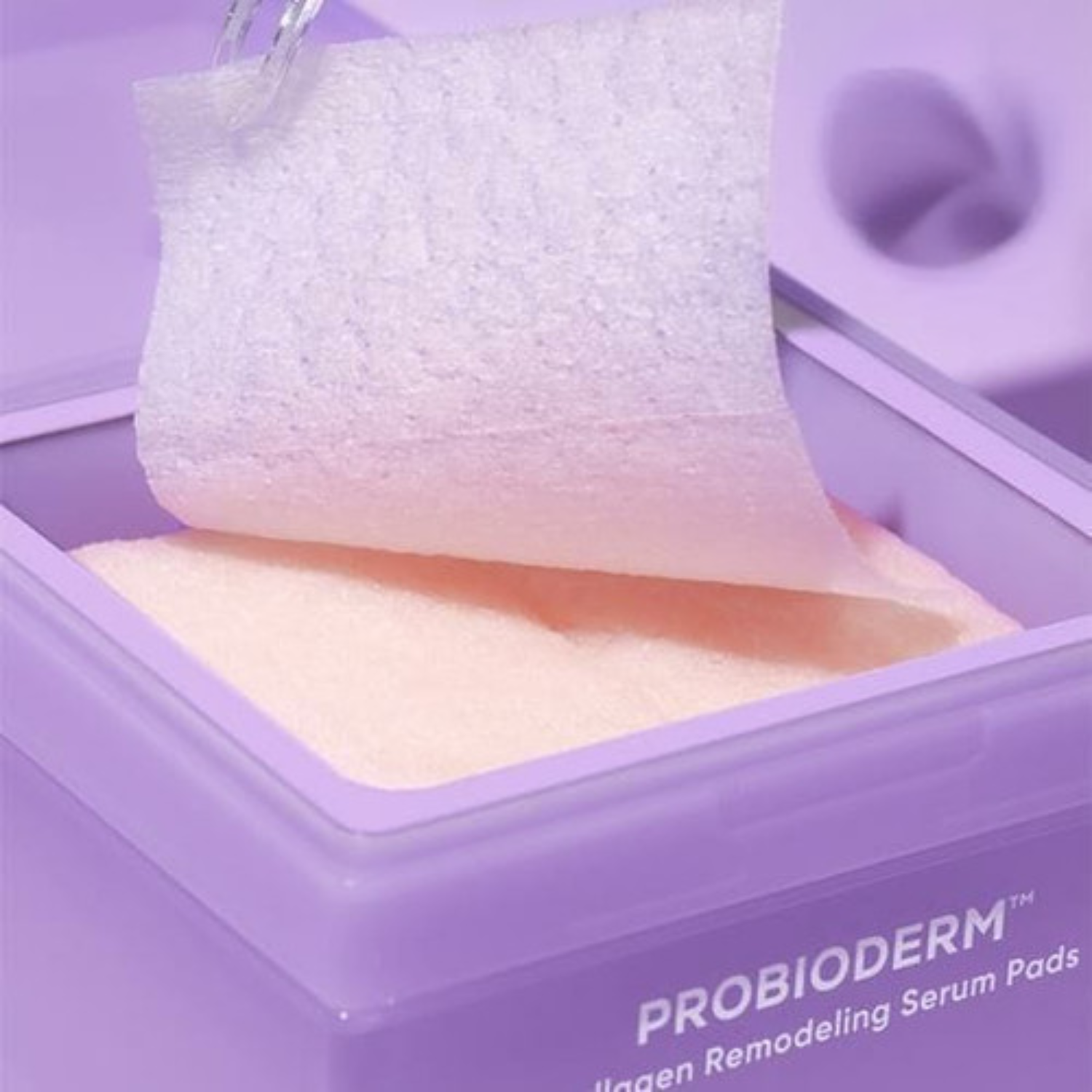 Bioheal BOH Probioderm Collagen Remodeling Serum Toner Pads, 70 soft, absorbent pads for skin revitalization and collagen boost.