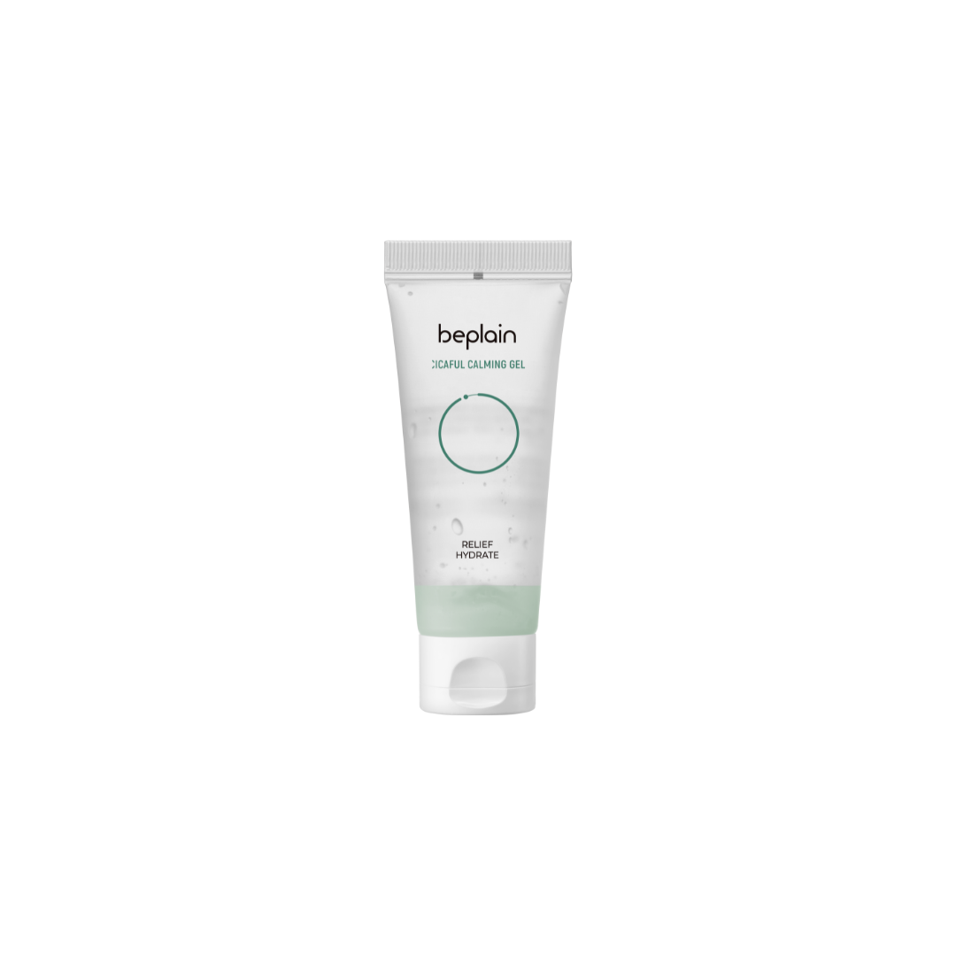 Beplain Cicaful Calming Gel face moisturiser in a soothing gel formula