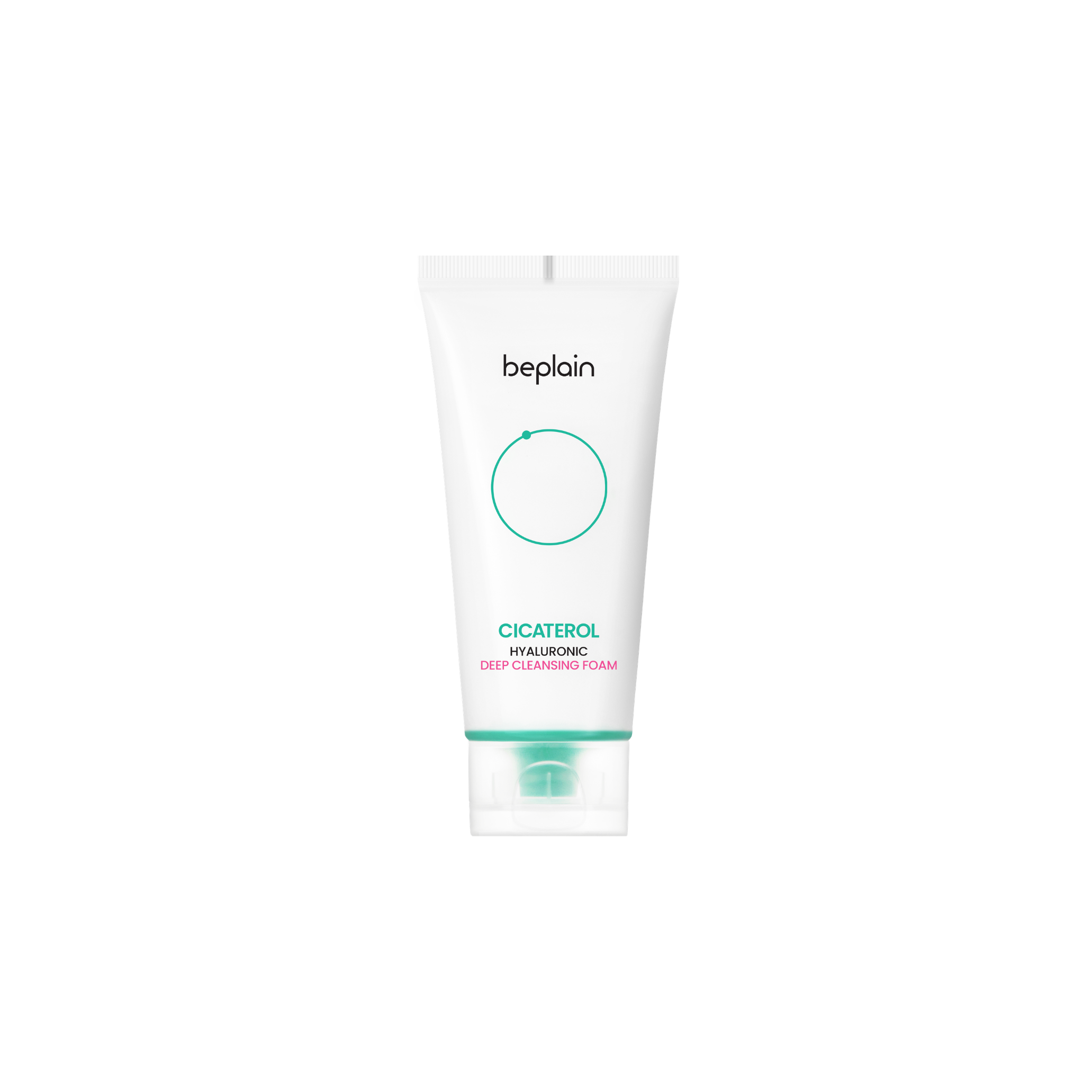 Beplain Cicaterol Hyaluronic Deep Cleansing Foam in a 120ml tube, showing the gel and foam cleanser design.