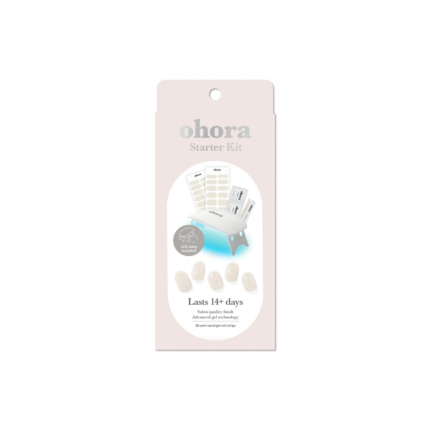 Ohora Semi-Cured Gel Nail - W Cream Cotton Starter Kit - Shop K-Beauty in Australia