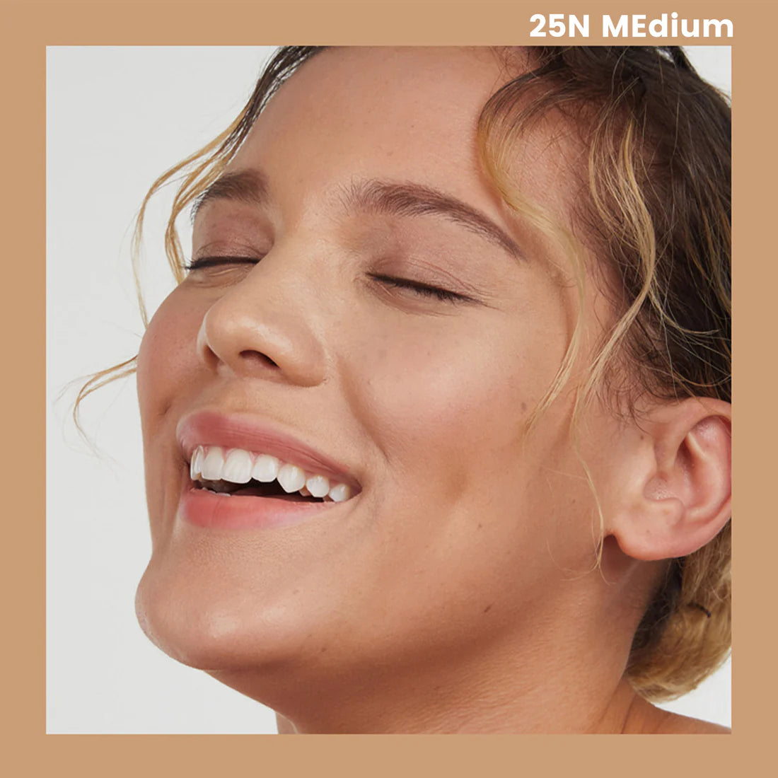 Heimish Moringa Ceramide BB Cream in shade 25N medium, showing the sleek tube with product label.