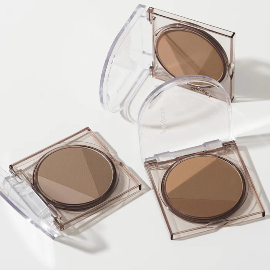 Peripera Ink V Shading contour product in a sleek compact, showing the contouring shade with a smooth, blendable texture.