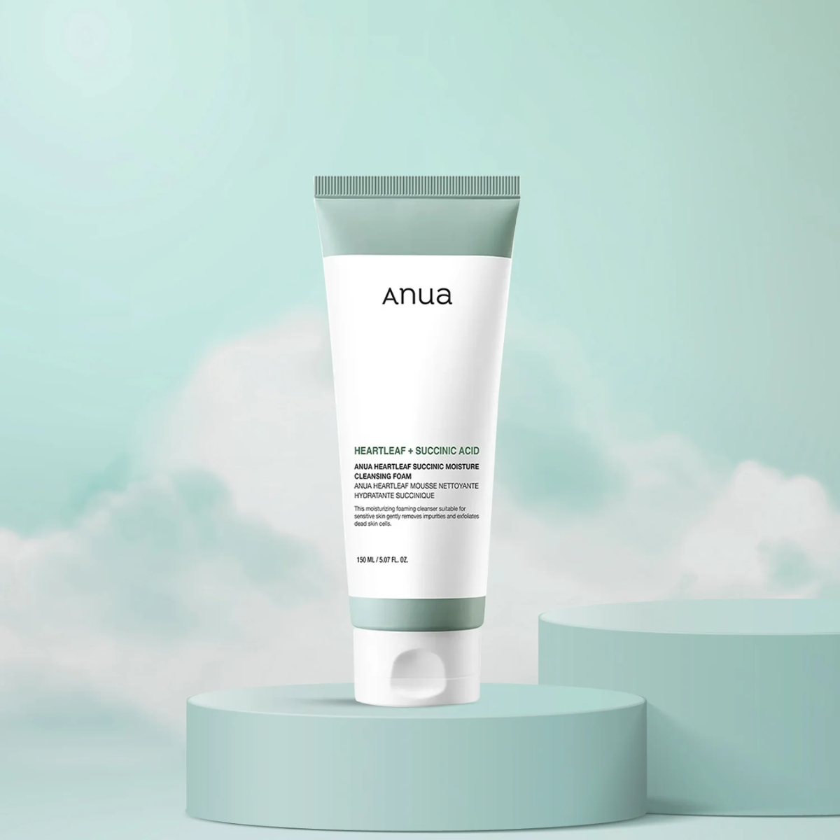 Anua [Renew] Heartleaf Succinic Moisture Cleansing Foam 150ml - Shop K-Beauty in Australia