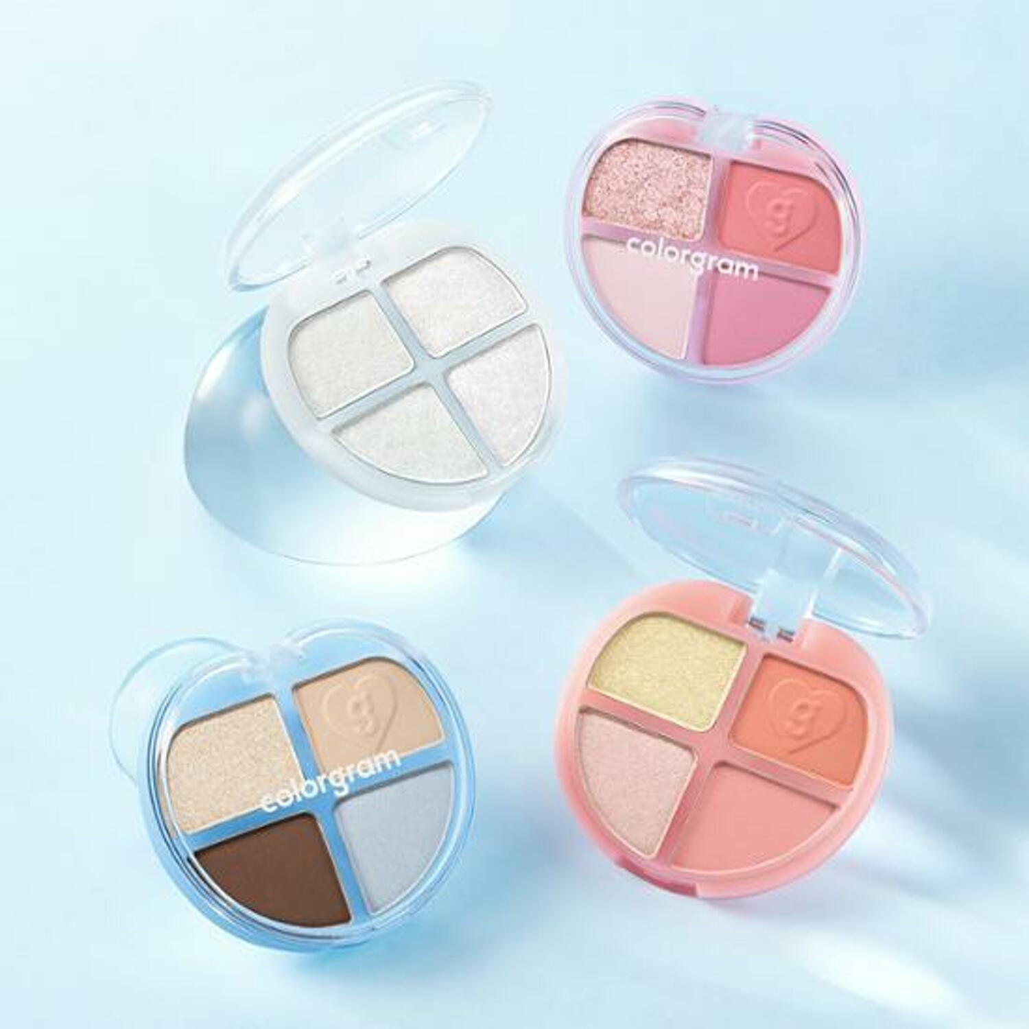 Colorgram Tintin Dory Eyeshadow Palette with colorful shades in a compact for creative eye makeup looks.