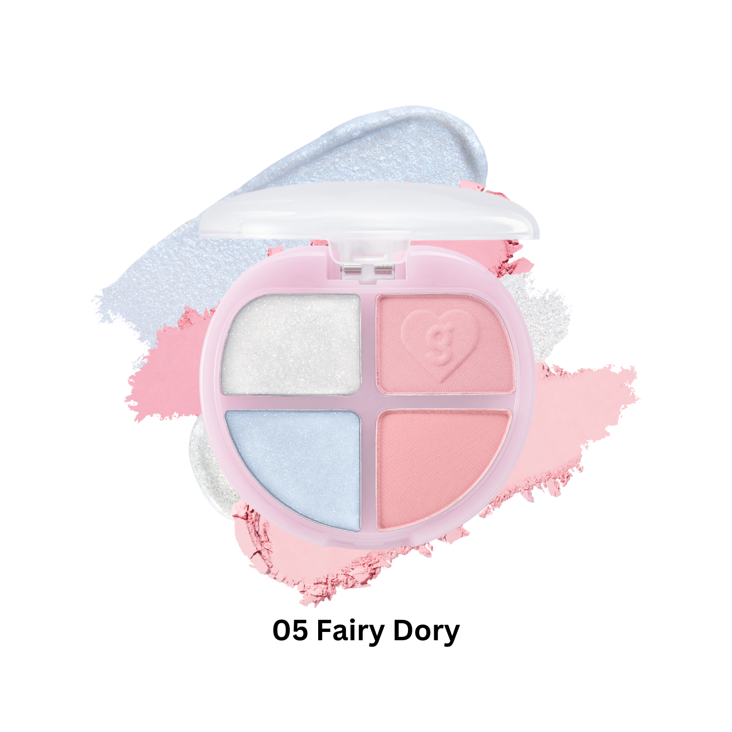 Colorgram Tintin Dory Eyeshadow Palette with vibrant shades and matte finishes, displayed open showing multiple colorful eyeshadow pans.