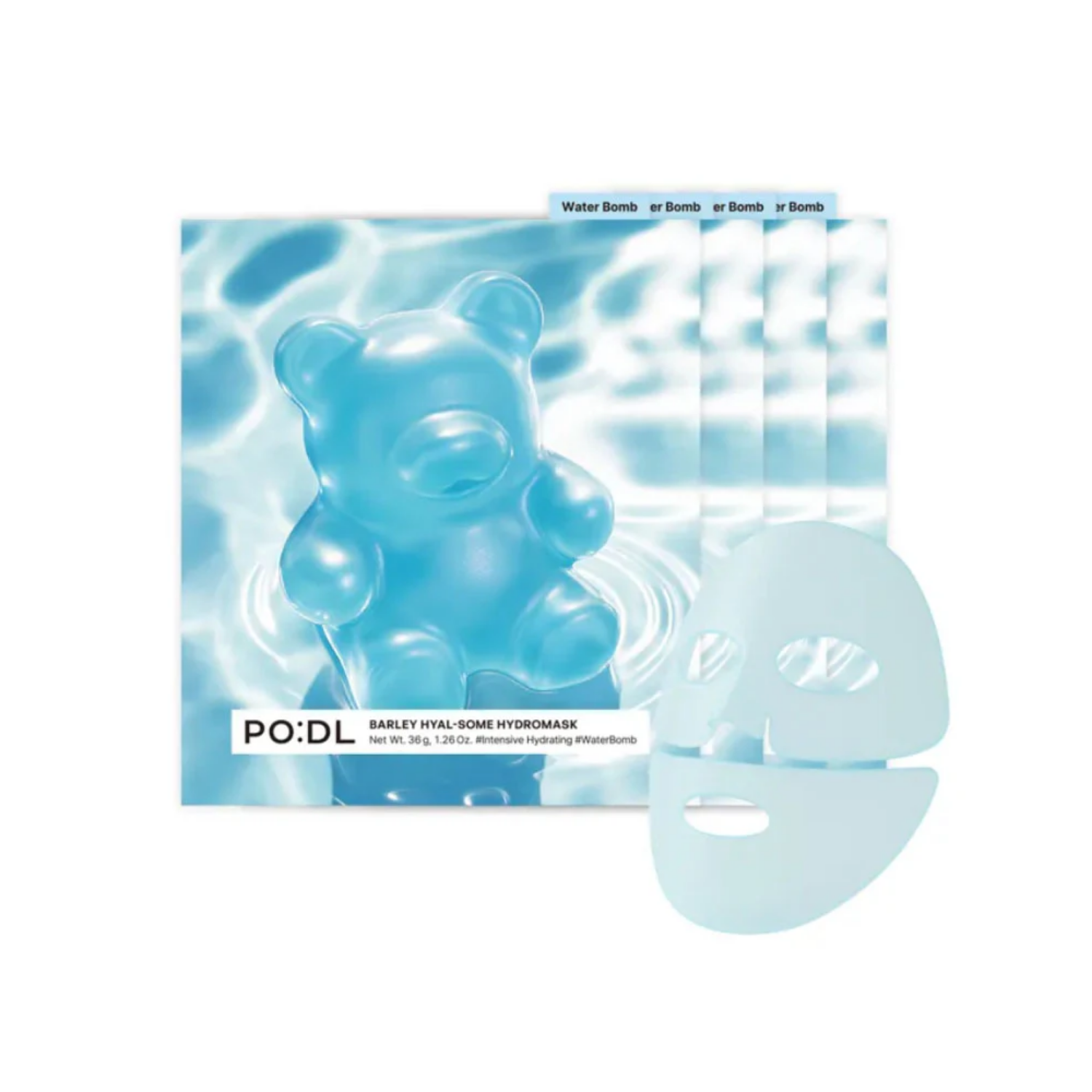 PO:DL Barley Hyal-Some HydroMask Box 4pcs - Shop K-Beauty in Australia