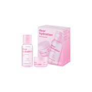 Banila Co Dear Hydration Mini Duo Kit with 30ml and 10ml skincare bottles, featuring hydrating skincare set in a sleek design.