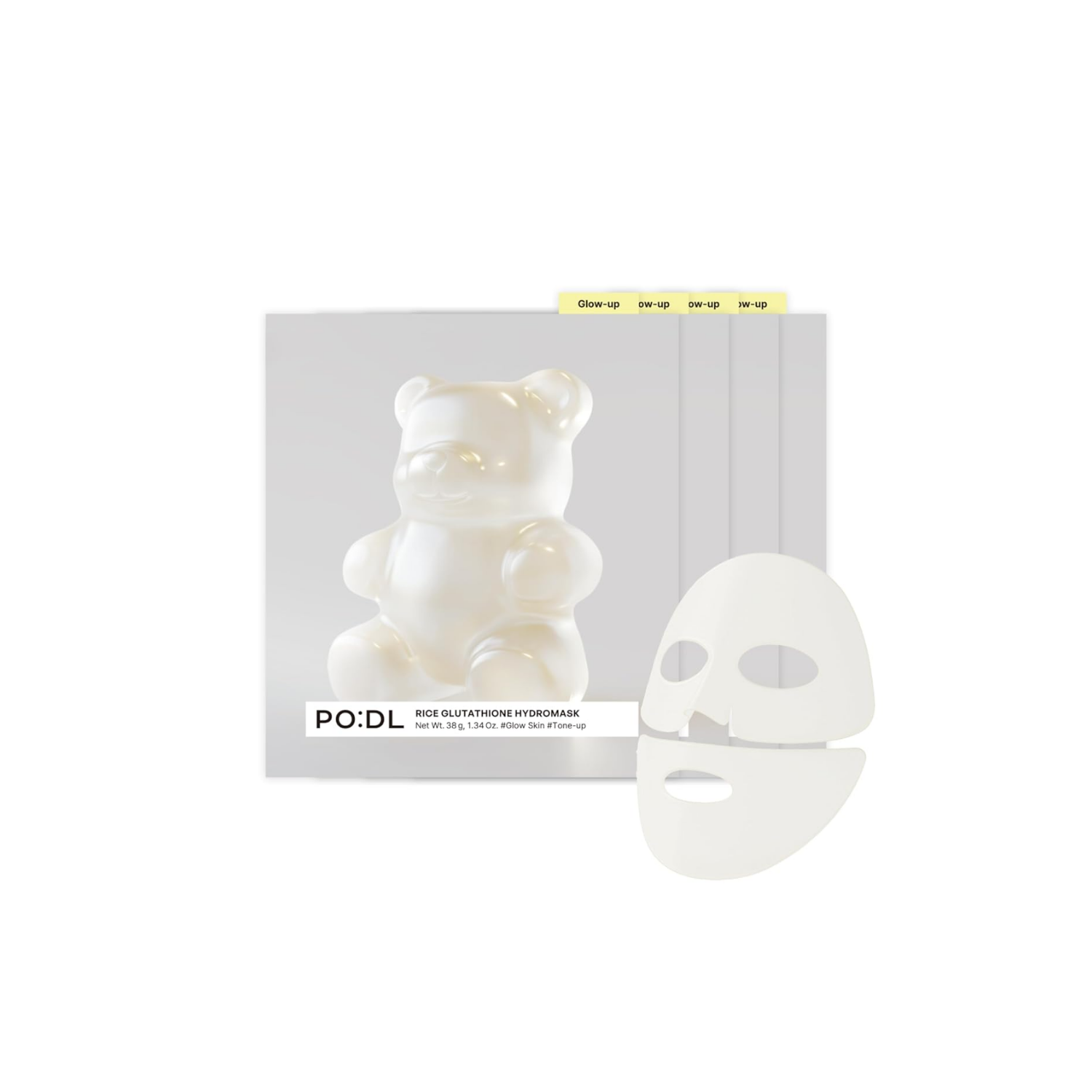 PO:DL Rice Glutathione HydroMask Box 4pcs - Shop K-Beauty in Australia