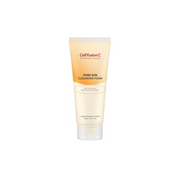 Cell Fusion C Pore Sun Cleansing Foam gel and foam cleanser in a 150ml tube, designed to purify pores and refresh skin