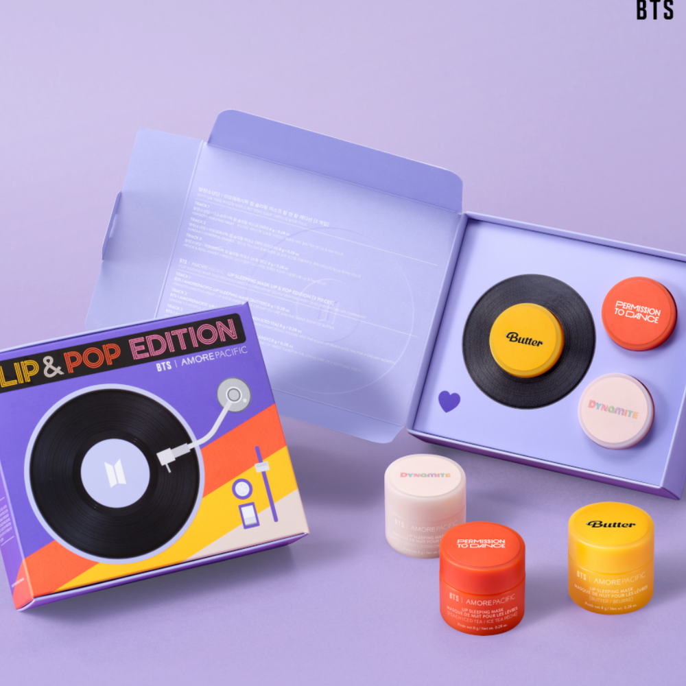 Laneige BTS Lip Sleeping Mask Lip & Pop Edition 8g (3pcs set) - Shop K-Beauty in Australia