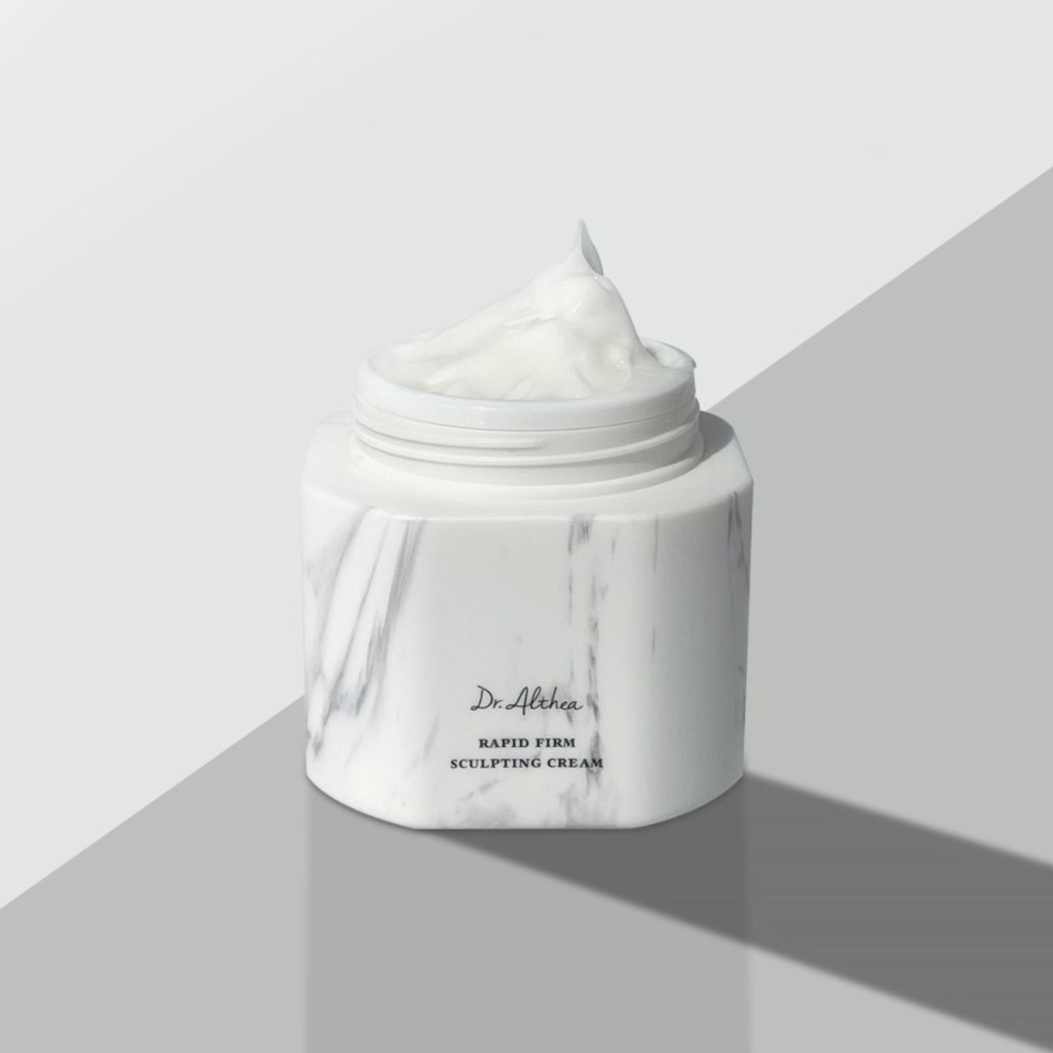 Dr. Althea Rapid Firm Sculpting Cream 45ml face moisturizer jar with a sleek design and sealing lid.