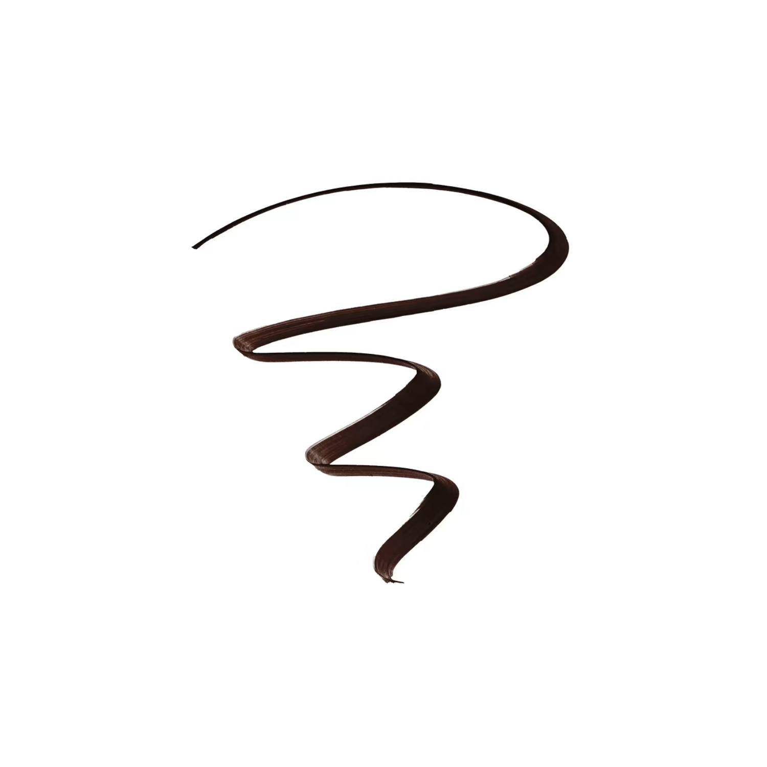Kiss Me Heroine Make Smooth Liquid Eyeliner in Dark Brown with precise brush tip for defined eye lines