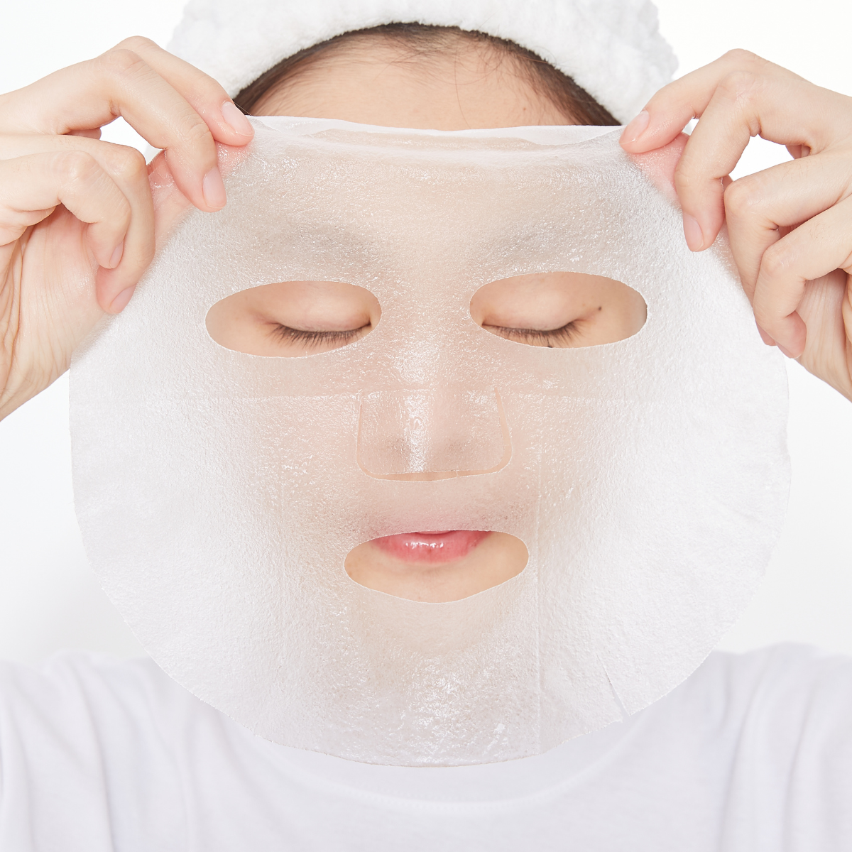 Missha Talks Vegan Super Energizer sheet mask lying flat, showing the packaging with vibrant design and product name.