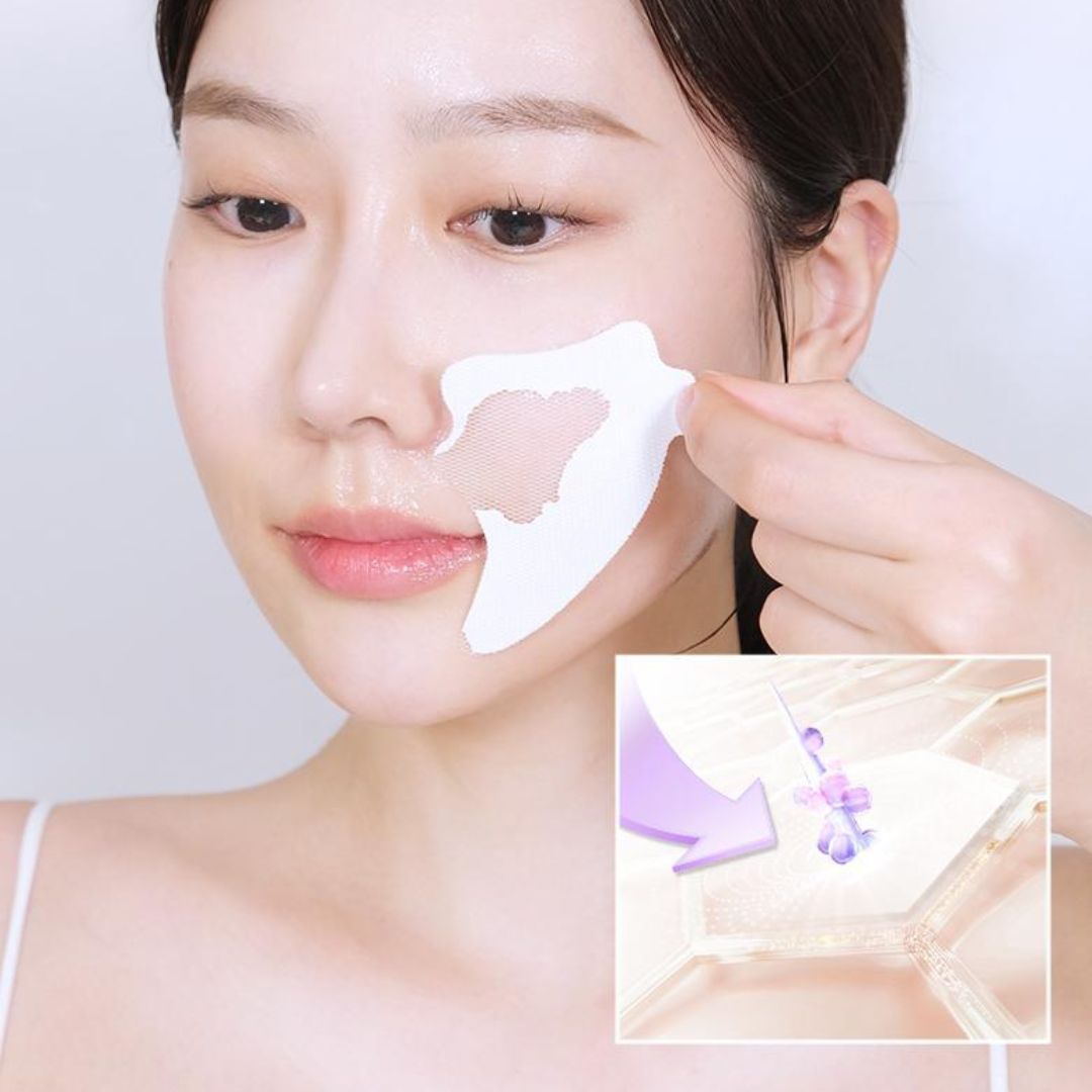 Bioheal BOH Probioderm 99.9 Melting Collagen skincare set for nasolabial folds and cheeks, featuring creams and serums in a coordinated set.