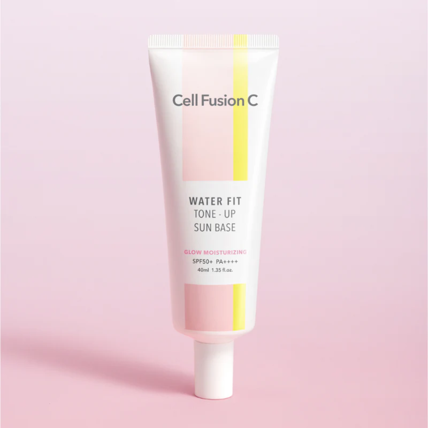 Cell Fusion C Water Fit Tone-up Sun Base face primer in 40ml, with hydrating and brightening skin benefits.