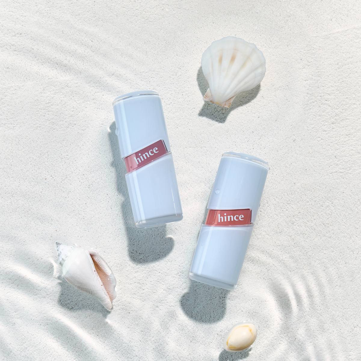 Hince Raw Glow Gel Tint lip tint in Chill Voyage Edition, showing the applicator and vibrant tinted gel for lips.