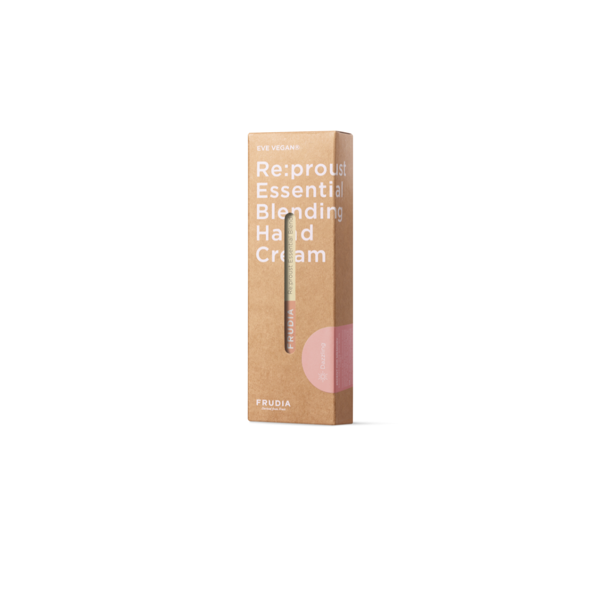 Frudia Re:proust Essential Blending Hand Cream Dazzling 50g with luxurious texture and elegant packaging.