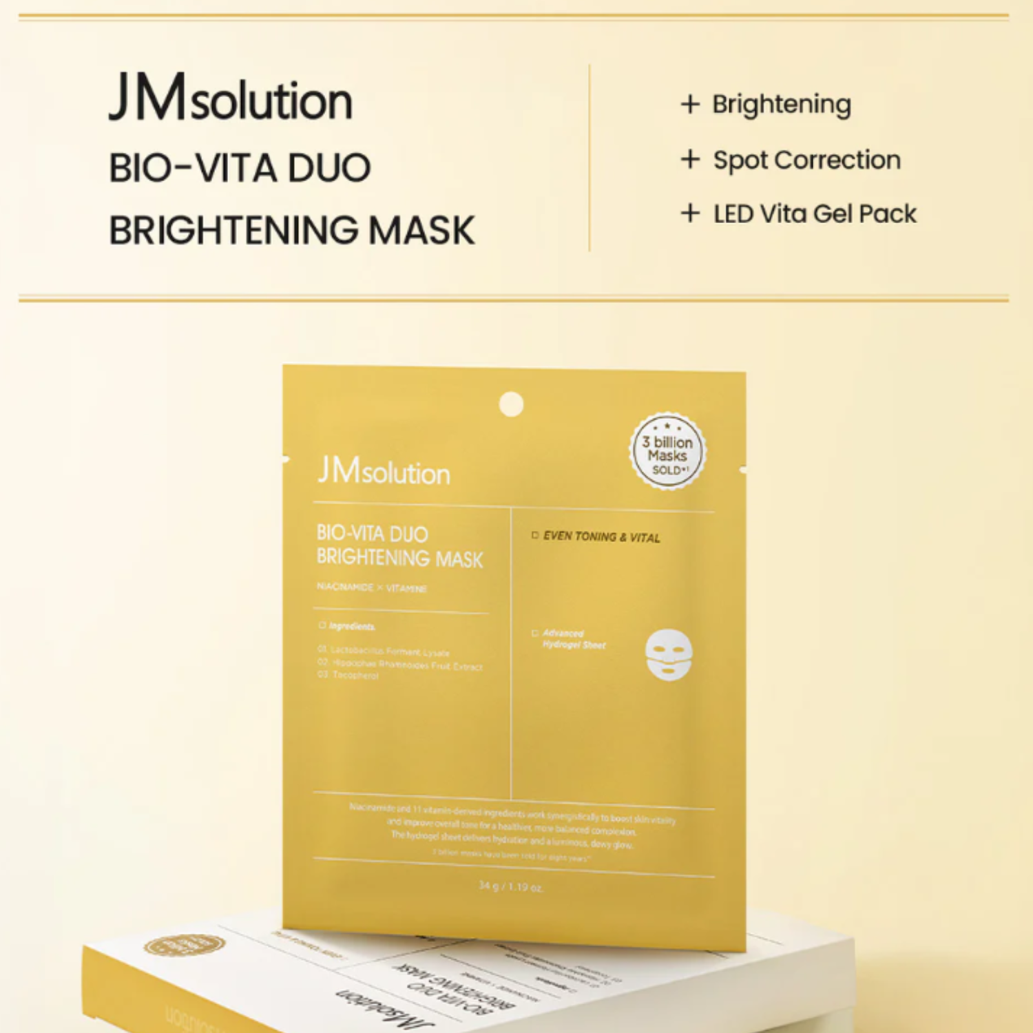 Bio-Vita Duo Brightening Mask Box [4pcs]