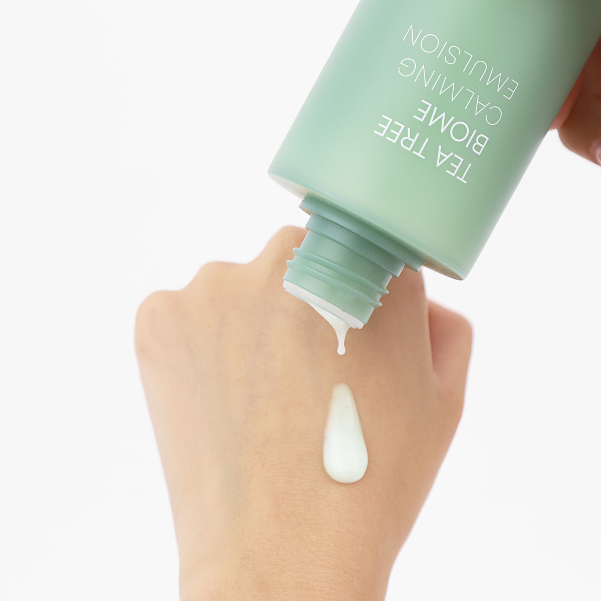 Farmstay Tea Tree Biome Calming Emulsion 200ml face moisturizer with lightweight, soothing formula for calming skin.
