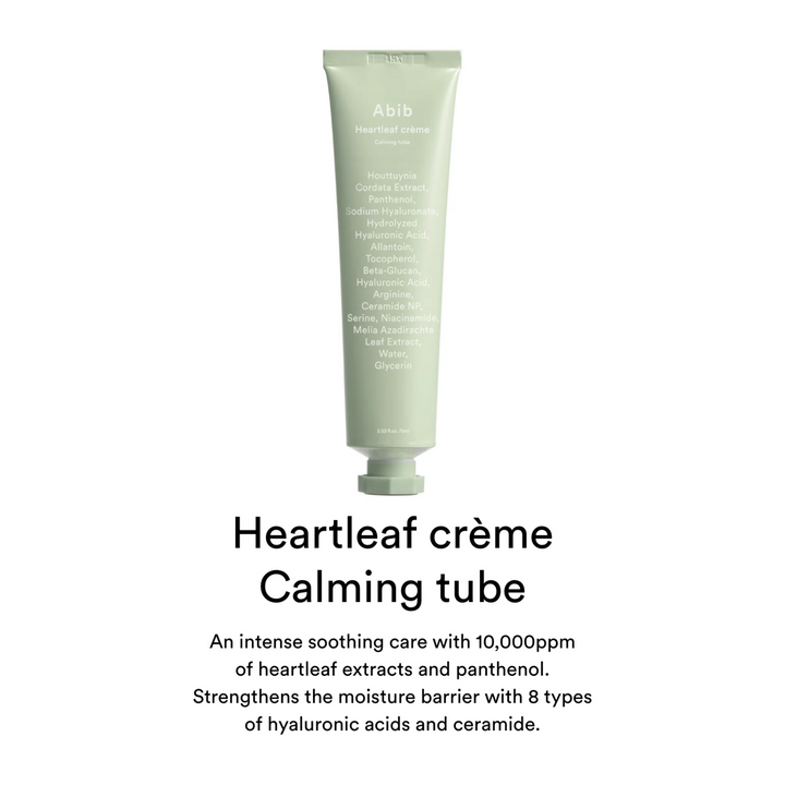 Abib Heartleaf Creme Calming Tube 75ml - Shop K-Beauty in Australia