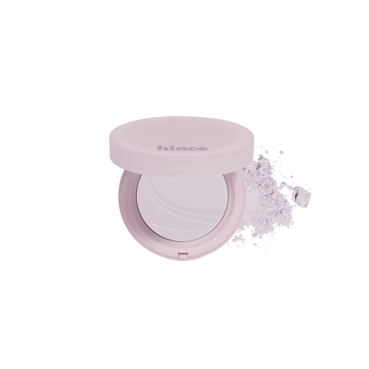 Hince Second Skin Airy Powder setting powder in a translucent compact with a smooth, matte finish on a white background.