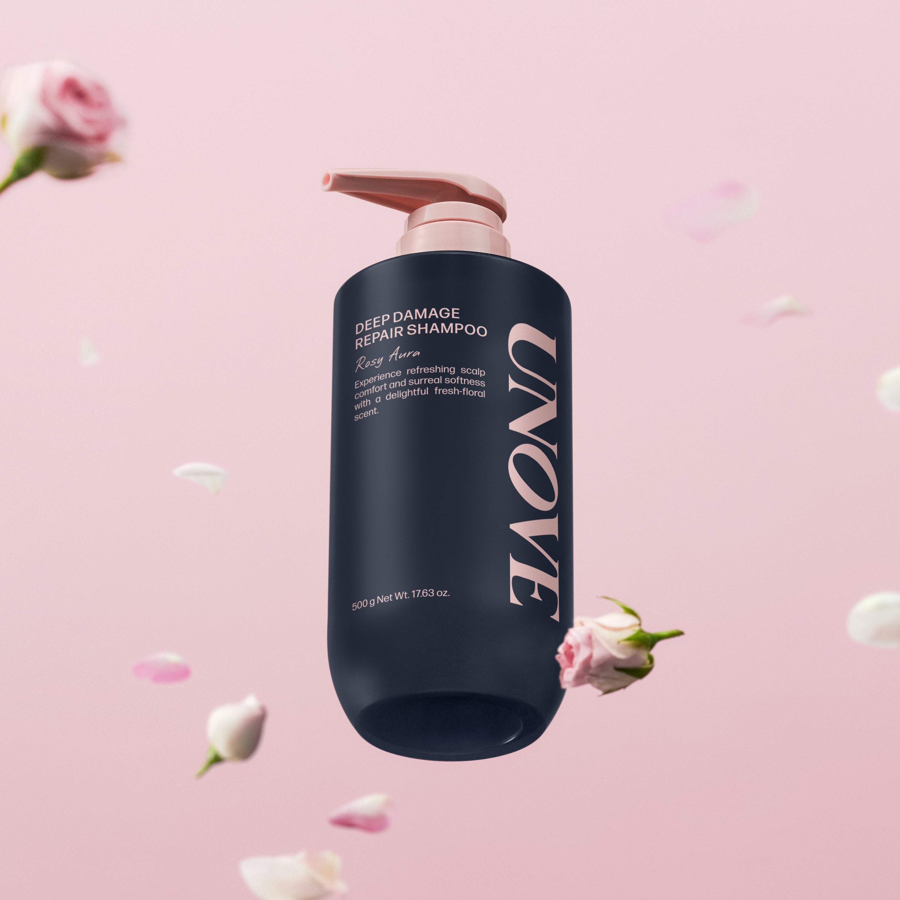 UNOVE Deep Damage Repair Shampoo (Rosy Aura) 500ml - Shop K-Beauty in Australia