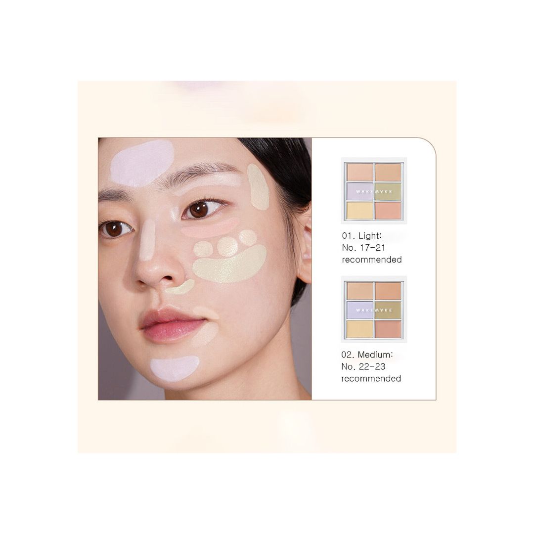 WAKEMAKE Defining Cover Conceal-Fit Palette 9g - Shop K-Beauty in Australia