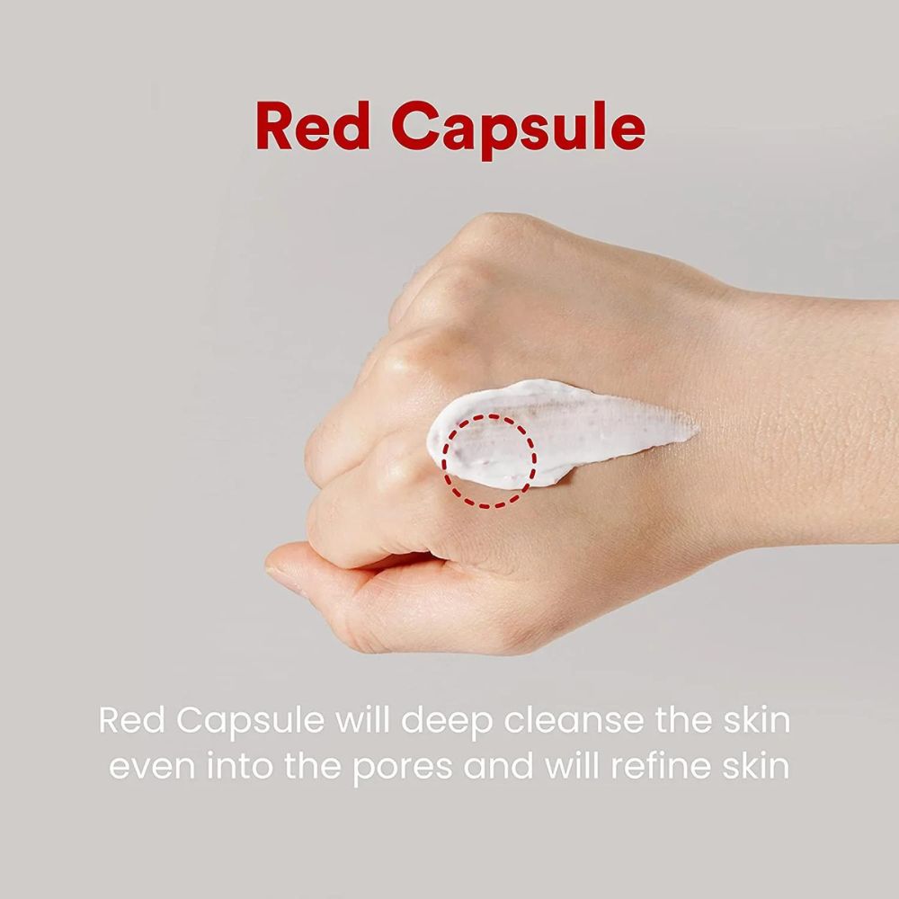 MEDI-PEEL Red Lacto Collagen Clear 2.0 gel and foam cleanser in a 300mL bottle with a white cap.