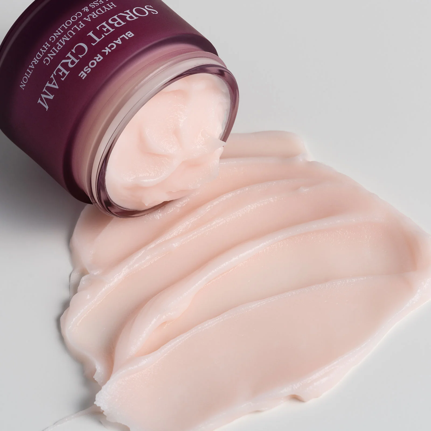 Heimish Black Rose Sorbet Cream 50ml, a luxurious face moisturizer with a smooth, black rose-scented formula in a sleek jar.