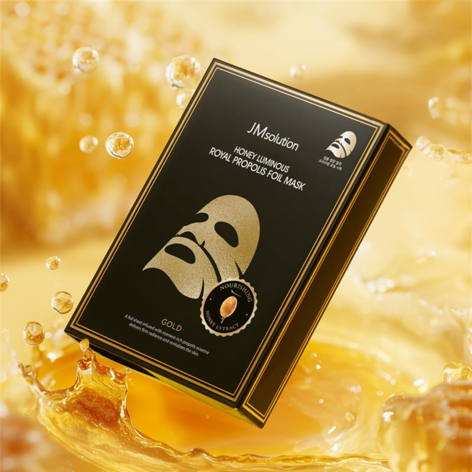 Honey Luminous Royal Propolis Foil Mask Box Gold [10pcs]