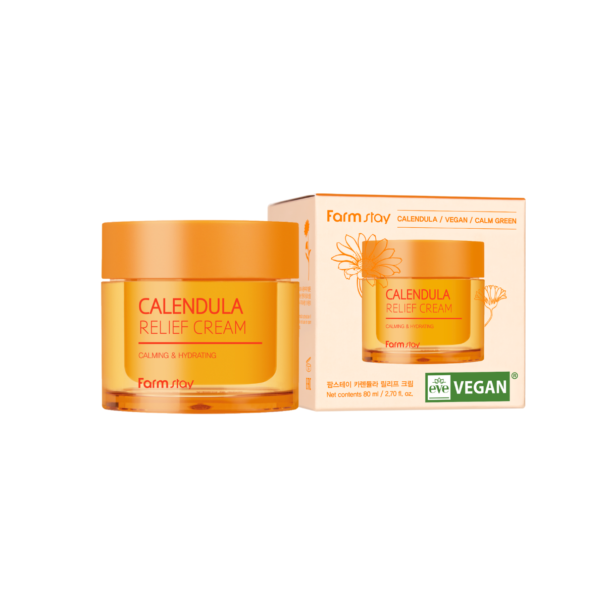 Farmstay Calendula Relief Cream 80ml - Shop K-Beauty in Australia