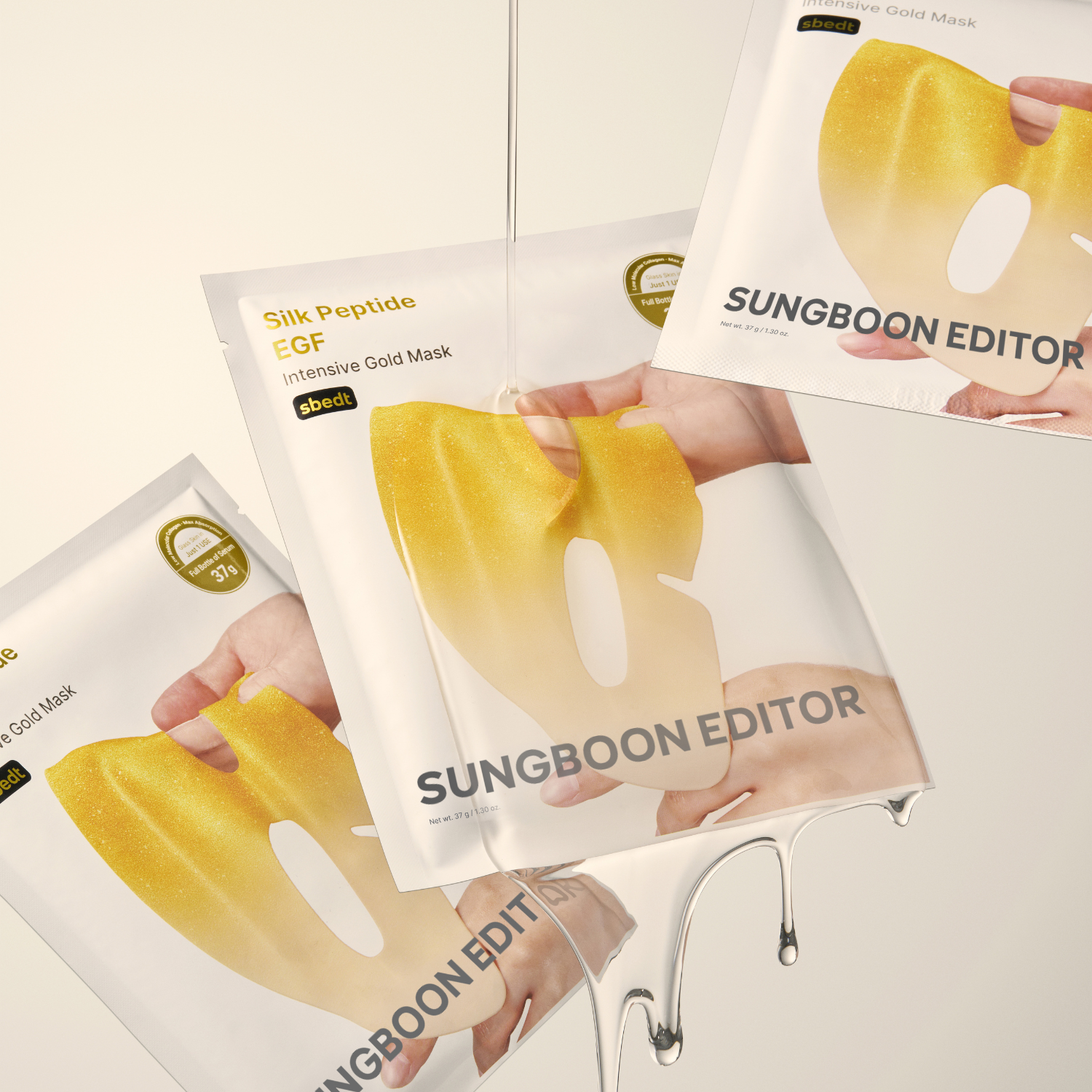 Sungboon Editor Silk Peptide EGF Intensive Gold Sheet Mask [1Pc] - Shop K-Beauty in Australia