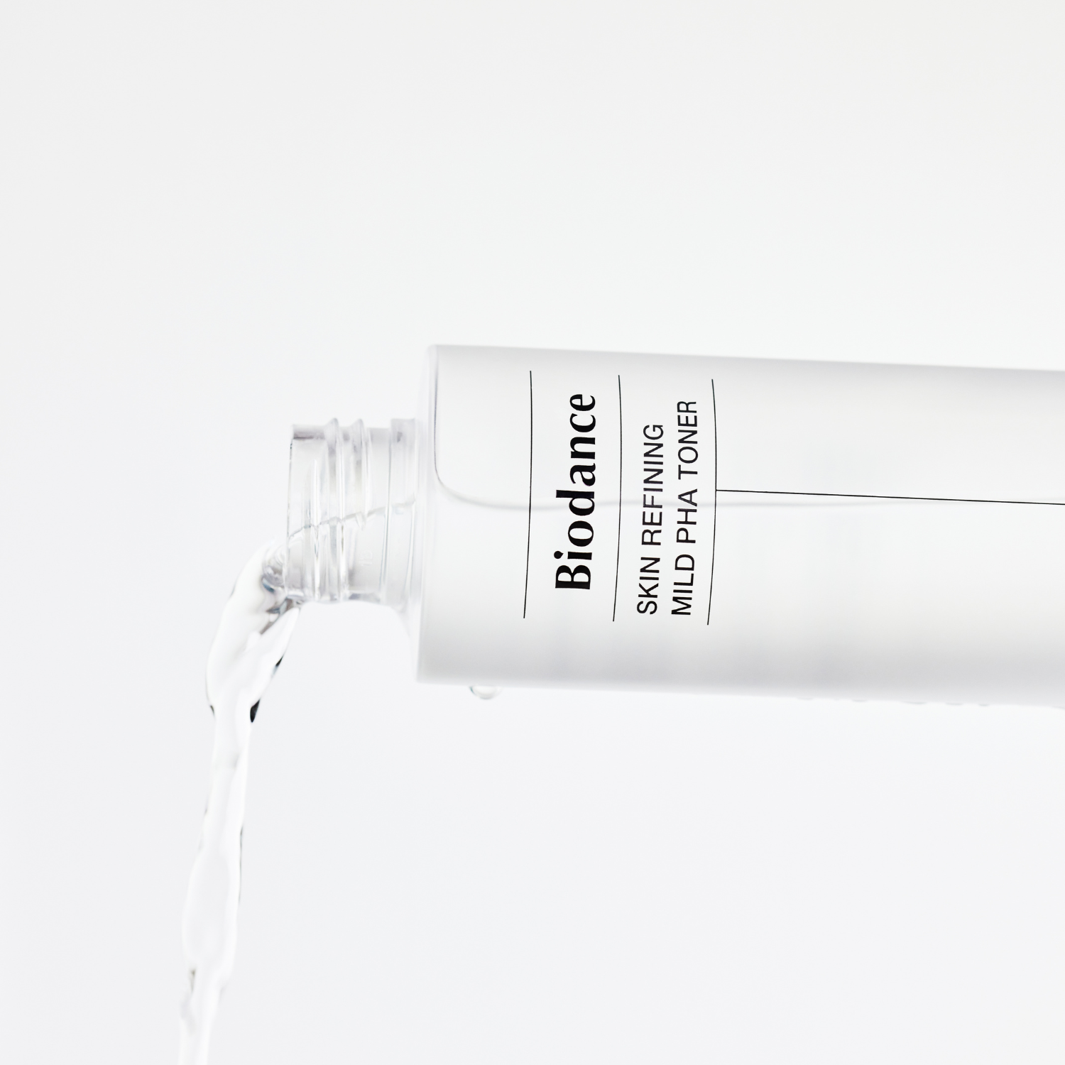 Biodance Refining Mild PHA Toner in 150ml bottle, clear liquid with a gentle, soothing formula for skin exfoliation